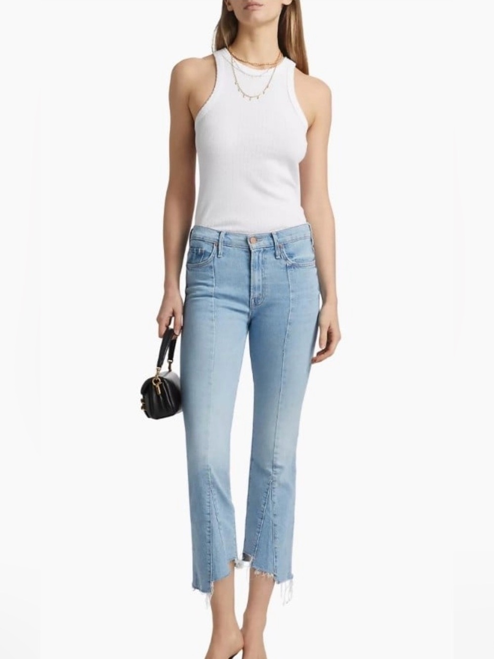 NWOT- Mother Jeans -Insider Crop- Pointy Fray - Size 26 - Let’s Get It Together